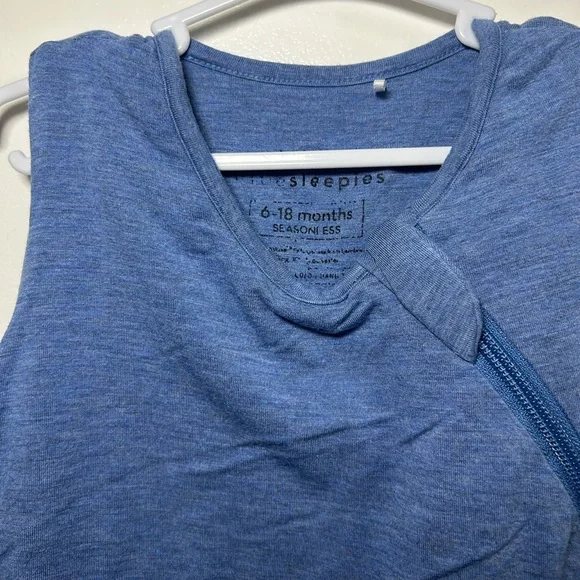 Little sleepies sleep sack in blue - Picture 7 of 8